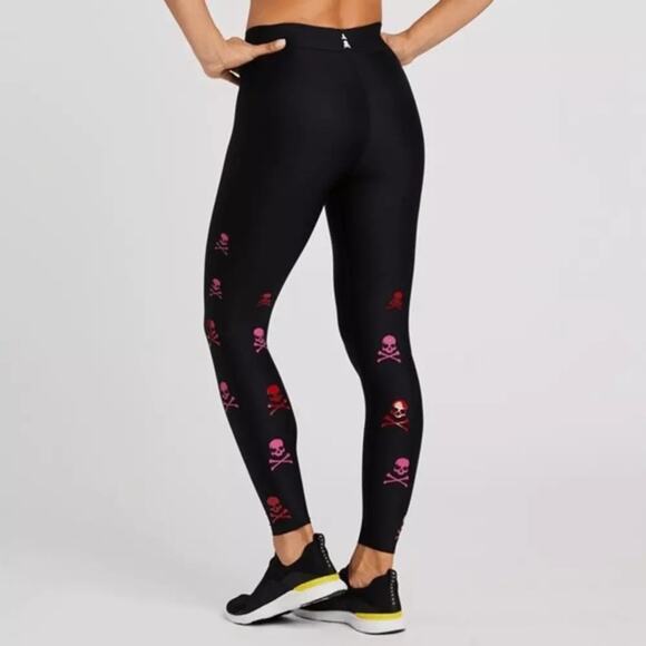 Ultracor x SoulCycle Scatter Skull Leggings Black Size M - Picture 2 of 5